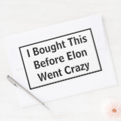 Sticker Elon fou pour Tesla (Enveloppe)