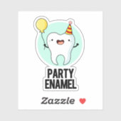 Sticker Émail de fête Funny Dot Pun (Feuille)