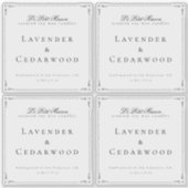 Sticker Emballage de produit de bougie standard transparen (Devant)