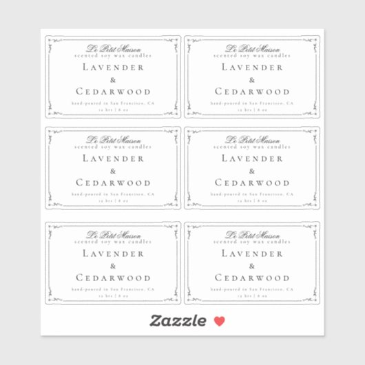 Sticker Emballage de produit rectangulaire transparent cla (Feuille)