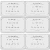 Sticker Emballage de produit rectangulaire transparent cla (Devant)