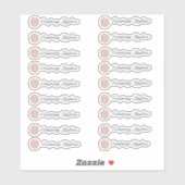 Sticker Emballage Lip Gloss Votre Propre Logo (Feuille)