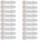 Sticker Emballage Lip Gloss Votre Propre Logo Moyen (Devant)