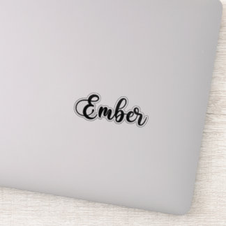 Sticker Ember Name - Calligraphie manuscrite