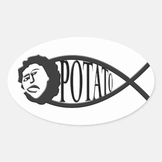 Sticker Emblem Potato Jesus Potato (Devant)