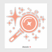 Sticker emblème AI Twinkle étoiles, phare de l'ère numériq (Feuille)