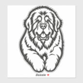 Sticker Emblème brodé de Terre-Neuve (Feuille)