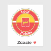 Sticker Emblème Cercle Lodz Pologne (Feuille)