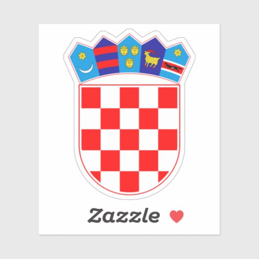 Sticker Emblème croate | Hrvatski grb (Feuille)
