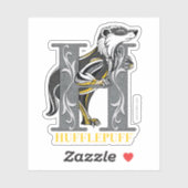 Sticker Emblème croisé HUFFLEPUFF™ (Feuille)