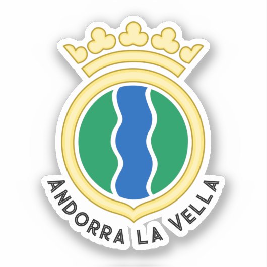 Sticker Emblème d'Andorre-la-Vieille (Recto)