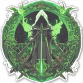 Sticker Emblème de faucheuse en vert6 (Devant)