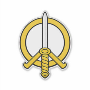 Sticker Emblème de l'épée de la paix - Logo du symbole de