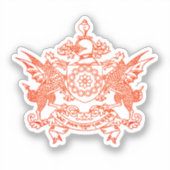 Sticker Emblème de l'état de Sikkim - INDE (Recto)