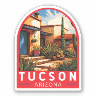 Sticker Emblème de Tucson Arizona Travel Art