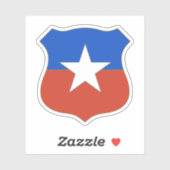 Sticker Emblème du Chili (Feuille)
