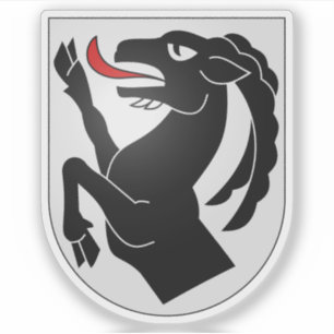 Sticker emblème du district d'Interlaken-Oberhasli, Suisse