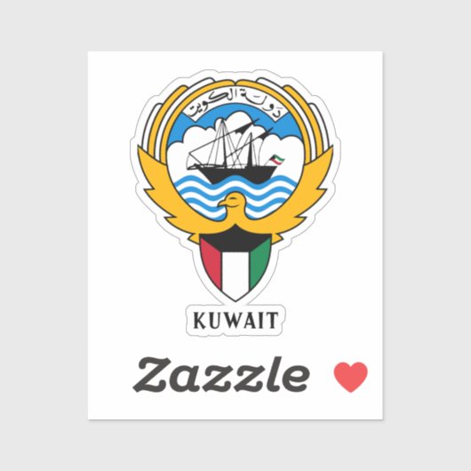 Sticker Emblème du Koweït (Feuille)