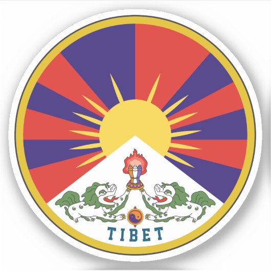 Sticker Emblème du Tibet (Devant)