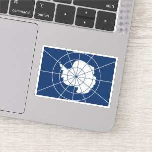 Sticker Emblème du Traité sur l'Antarctique, Drapeau de l'