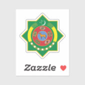 Sticker Emblème du Turkménistan (Feuille)