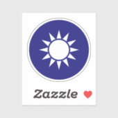 Sticker Emblème national de Taïwan (Feuille)