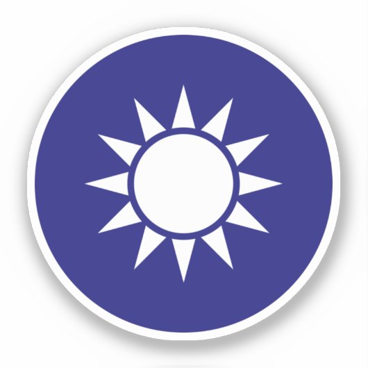 Sticker Emblème national de Taïwan (Recto)