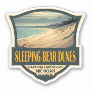 Sticker Emblème national des dunes de l'ours couchant