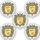 Sticker Emblème Or Personnalisé (Recto)