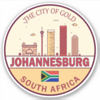 Emblème Skyline de Johannesburg Afrique du Sud