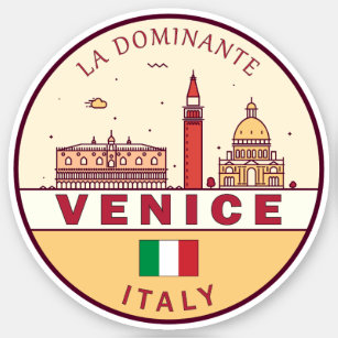 Sticker Emblème Skyline de Venise Italie
