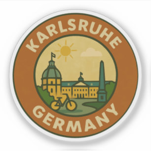 Sticker Emblème urbain allemand de Karlsruhe