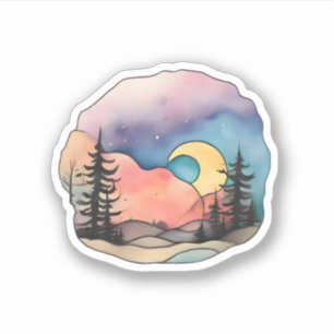 Sticker Embrace du crépuscule : Sérénité céleste
