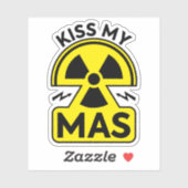 Sticker Embrasse mon mAs (Feuille)