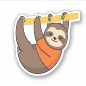 Sticker Embrassement sur branche avec orange (Devant)