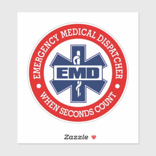 Sticker EMD (Dispatcher Médicale d'urgence) (Feuille)