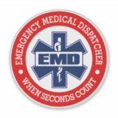 Sticker EMD (Dispatcher Médicale d'urgence) (Devant)