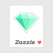 Sticker Emerald Gemstone. Bijouterie. 55 Anniversaire du M (Feuille)
