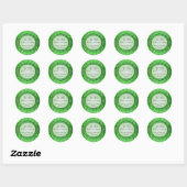 Sticker Emerald Green Bokeh 30th Anniversary (Feuille)