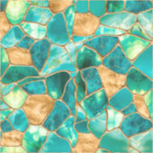 Sticker Emerald Green et Gold cellules abstrait (Devant)