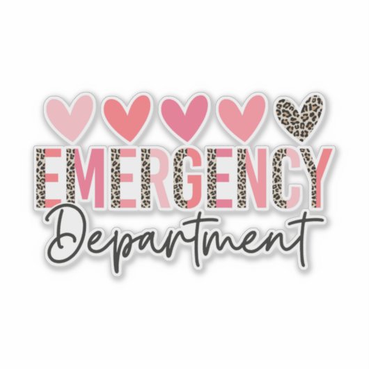 Sticker Emergency Department (Devant)