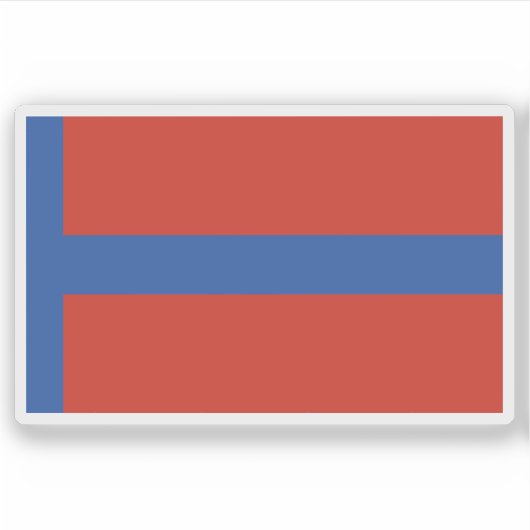 Sticker Émirat d'Abdelkader ou drapeau de Mascar, Algérie (Devant)