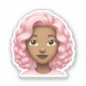 Sticker Emoji à airain rose (Recto)