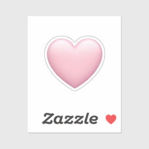 Sticker Emoji Coeur Rose - Symbole doux et l'amour Art