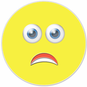 Sticker Emoji effrayé