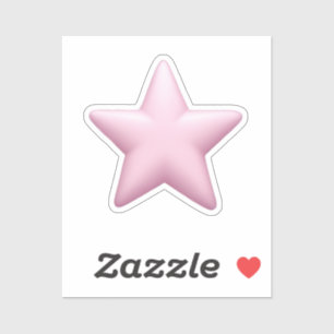 Sticker Emoji étoile rose - Belle et brillante icône Art