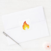 Sticker Emoji flamme (Enveloppe)