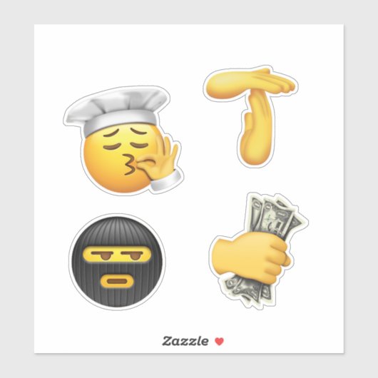 Sticker Emoji Pack (Feuille)