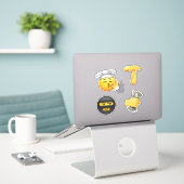 Sticker Emoji Pack (Ordinateur portable sur le bureau)