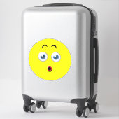 Sticker Emoji surpris (Sur valise)